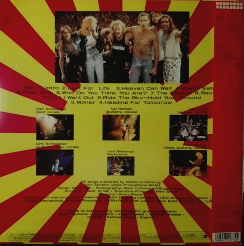 GAMMA RAY - HEADING FOR TOMORROW LIVE IN TOKYO JAPAN LASERDISC LD VILP-6 RARE - Foto 2 di 2