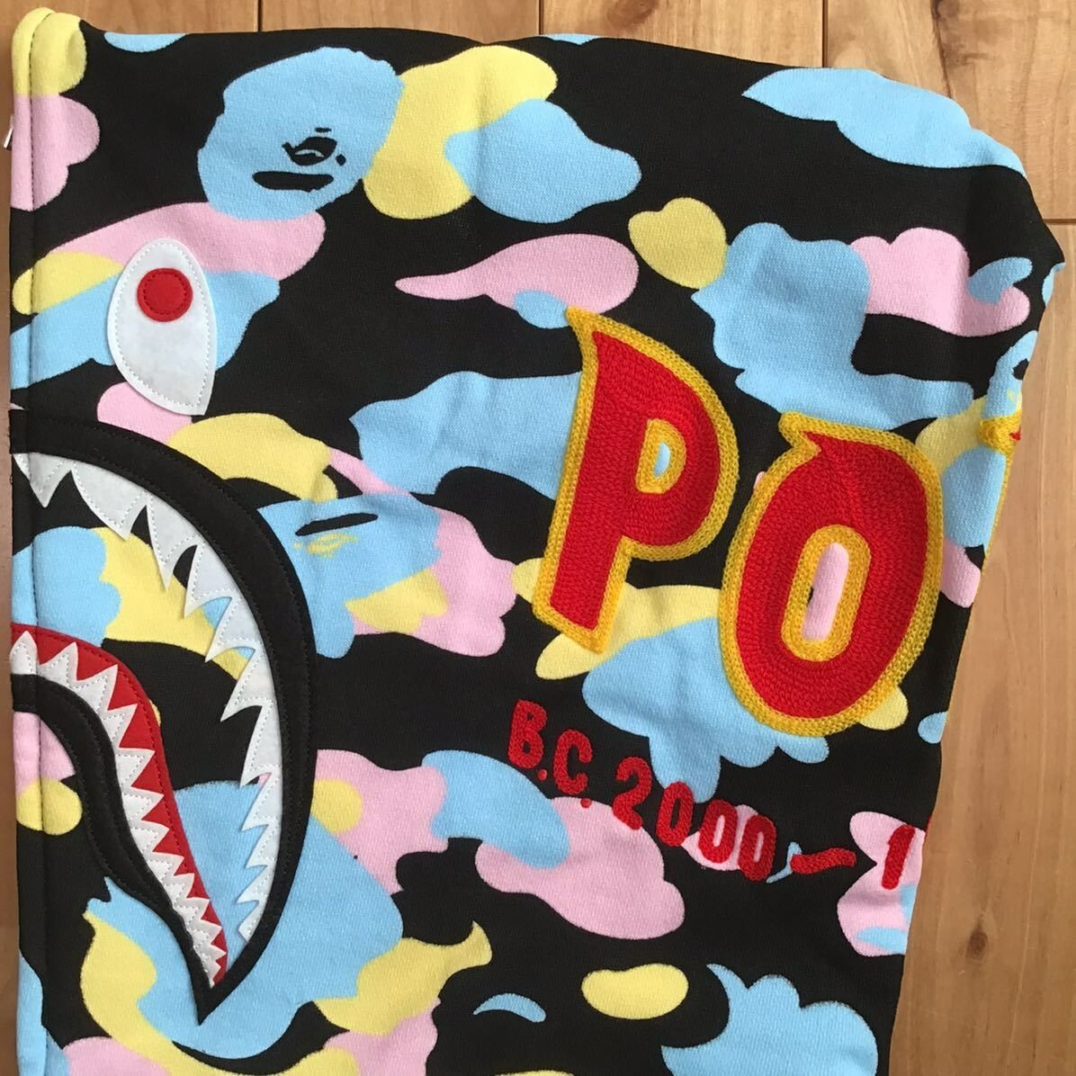 BAPE cotton candy camo 2nd Shark full zip hoodie Multi Camo A