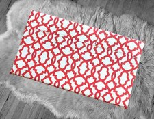 IKEA Bankkamrat, Hemmahos, Stuva Bench Pad Cover Red and White Trellis Pattern