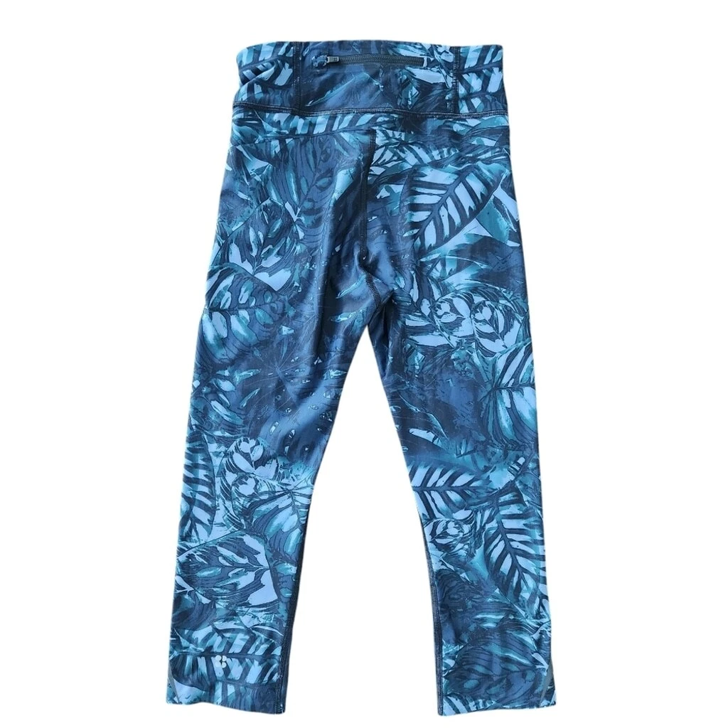 sweaty-betty cropped tropical print activewear athletic running leggings