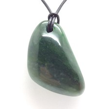 Canada Jade Pebble Pendant Large Green Nephrite Jade Stone Necklace 67