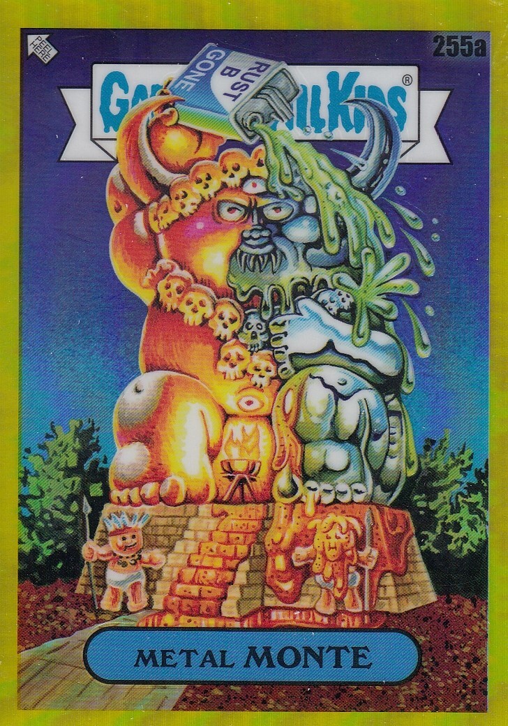 2023 Topps Chrome GPK Metal Monte #255A Yellow Refractor