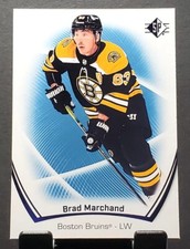 2021-22 SP Hockey #60 Brad Marchand BRUINS Blue Parallel Hockey card🏒NM/MT