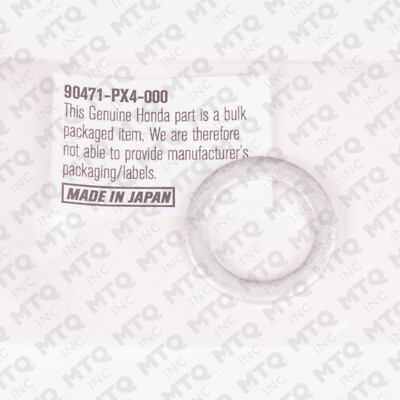 90471-PX4-000 Genuine Honda Acura Oil Drain Plug Washer (18mm) | eBay