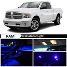 17x Blue Interior + License Tag LED Lights Package Kit for 2015 Dodge RAM 1500