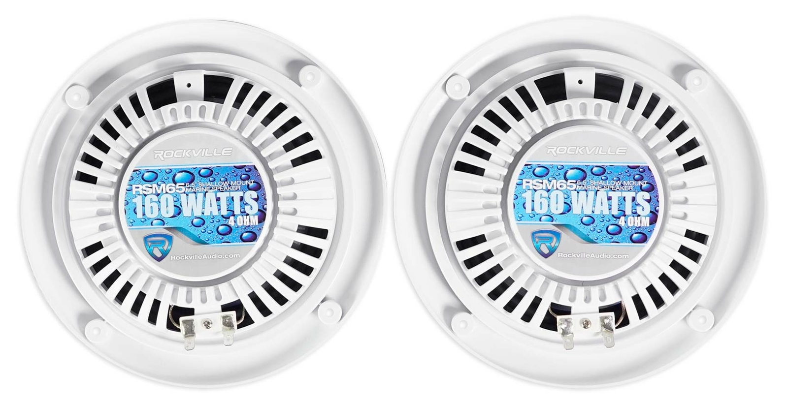 6 Rockville RSM65W 65 960 Вт Водонепроницаемые неглубокие тонкие морские лодочные колонки мощностью
