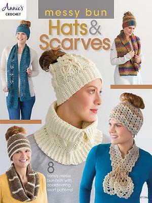 Messy Bun Hats & Scarves: 8 Trendy Messy Bun Hats with Coordinating Scarf...