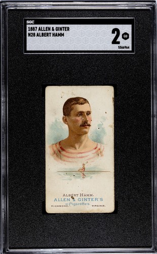 1887 N28 Allen & Ginter #23 Albert Hamm