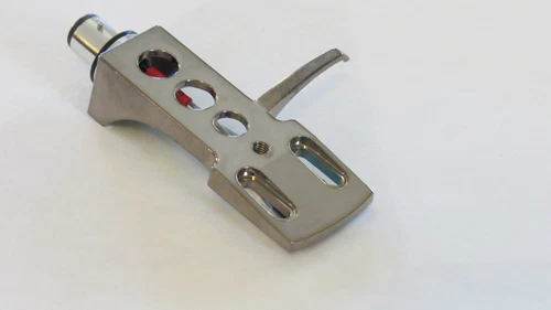 Chrome Titanium Turntable Headshell Technics Numark Vestax w OFC 7N Silver Leads