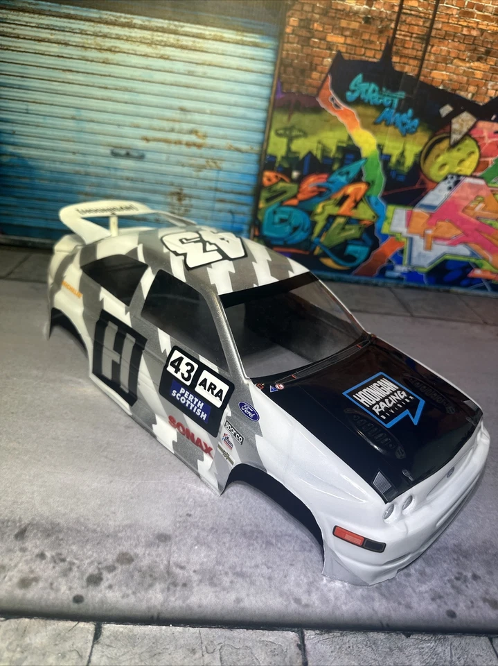 Ken Block 1/10 Ford Cossie Escort White Tamiya 200mm Body Only Custom Painted - Image 2 of 4