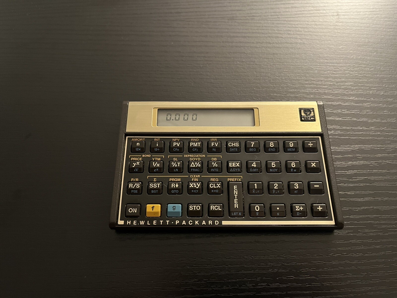 Vintage Hewlett Packard (HP) 12C Financial Calculator With Case Tested