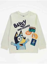 BNWT AGE 3-4, 5-6 YRS BOYS "GEORGE" BLUEY SWEATSHIRT JUMPER TOP (next day post)