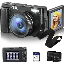 4K Digital Camera for Photography and Video Autofocus, 48MP Vlogging Camera with
