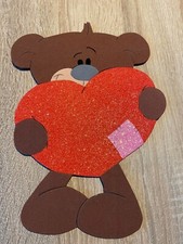 Moosgummi Pimboli Bär Bild figur, Teddybär, Valnentinstag, Neu