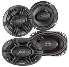 Blaupunkt GTX406 4x6" 240W + GTX650 6.5" 4 Way Coaxial Car Speakers 2 Pairs