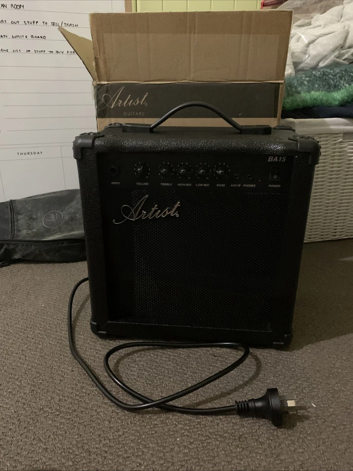 Artist APB Navy Blue Bass Guitar Set - image 3 of 4