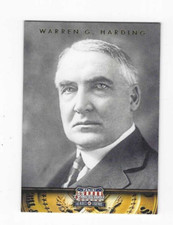 PANINI AMERICANA HEREOS & LEGENDS  WARREN G. HARDING #20