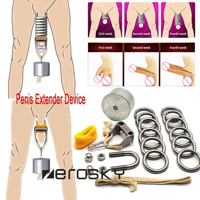 Male Extender Penis Stretcher Enlargement Men Weights Enhancer Hanger Device