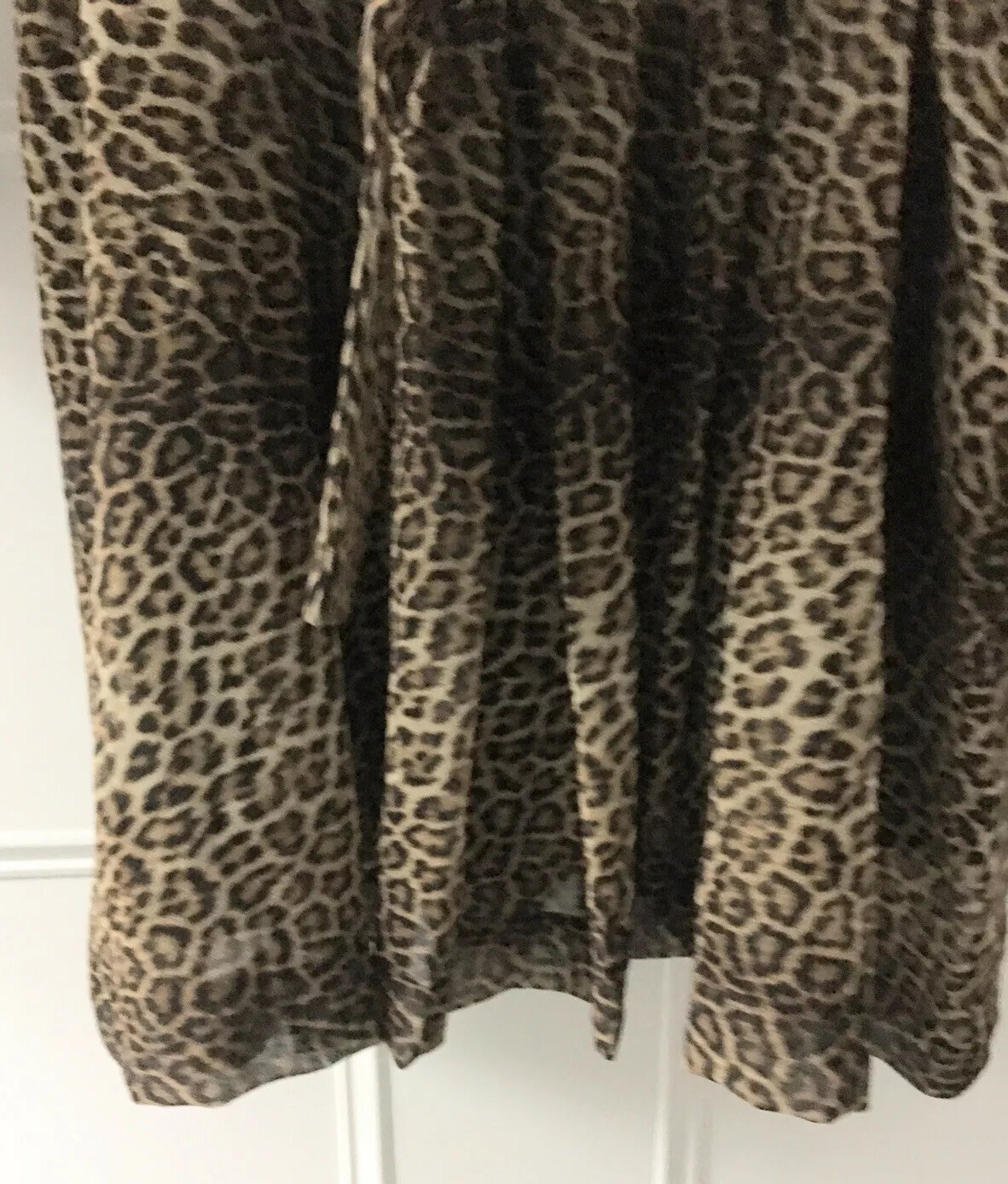 Zara Leopard Print Chiffon Mini Dress With Neck Scarf S BNWT RRP £49.99 LAST ONE image 8