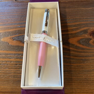 Vuarnet Pink, White, And Silver Pen In Box  - Small Crack In Pen Box Minor Wear