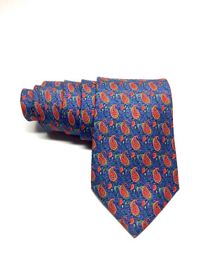 hermes paisley tie