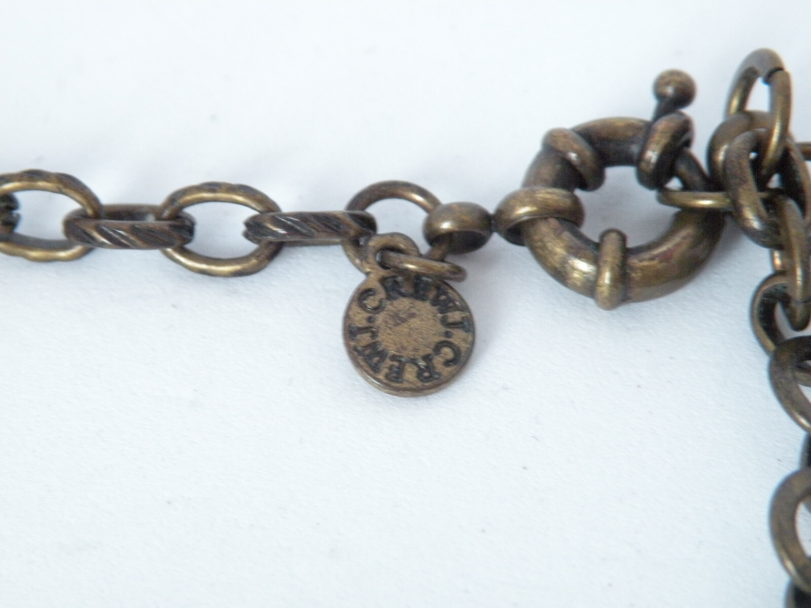 J Crew Signed Chunky Statement Clear Crystal Wome… - image 4