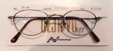 Vintage DEJA VU 871 Antique Gold 45/19 Eyeglass Frame NOS 245