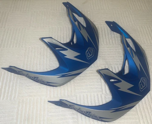 Troy Lee Designs TLD A1 MTB Bicycle Helmet Visor Blue Cyclops (Package of 2) NEW
