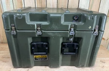 Pelican Hardigg Case 33x21x21.5" Green Waterproof Storage Footlocker