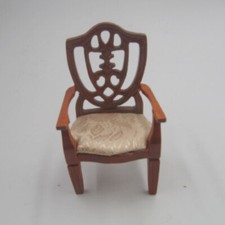 Casa de Muñecas Escala 1:12 Sillón Comedor Muebles Vintage Accesorio Miniatura