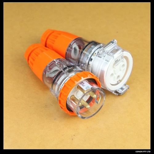 4 pin 3 phase straight plugs 25A 50HZ 500v Ip66 - Picture 6 of 6