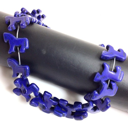 Howlite Zuni Horse Bead Magnesite Turquoise Loose Beads 24pcs Horse Pendant 15" - Picture 33 of 94