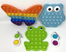 50PCS Pop Fidget Sensory Stress Toy Push Bubble Kids Game It Assorted 50PC LOT