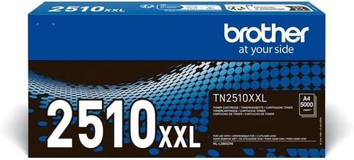 Original Brother TN2510XXL High Capacity Tonerkassette Schwarz (geöffnet)