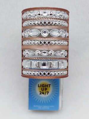 1 Bath & Body Works ROSE GOLD GEM SHIELD Wallflower Unit Plug In LIGHT UP