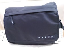 Ju.Ju.Be JJB Messenger Diaper Bag Backpack 05RD01B Black/Silver Heavy Duty Bag