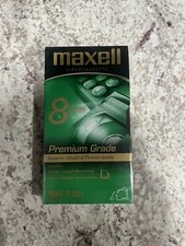 NEW Maxell T-160 Premium Grade Blank Videocassette 8 HOURS 