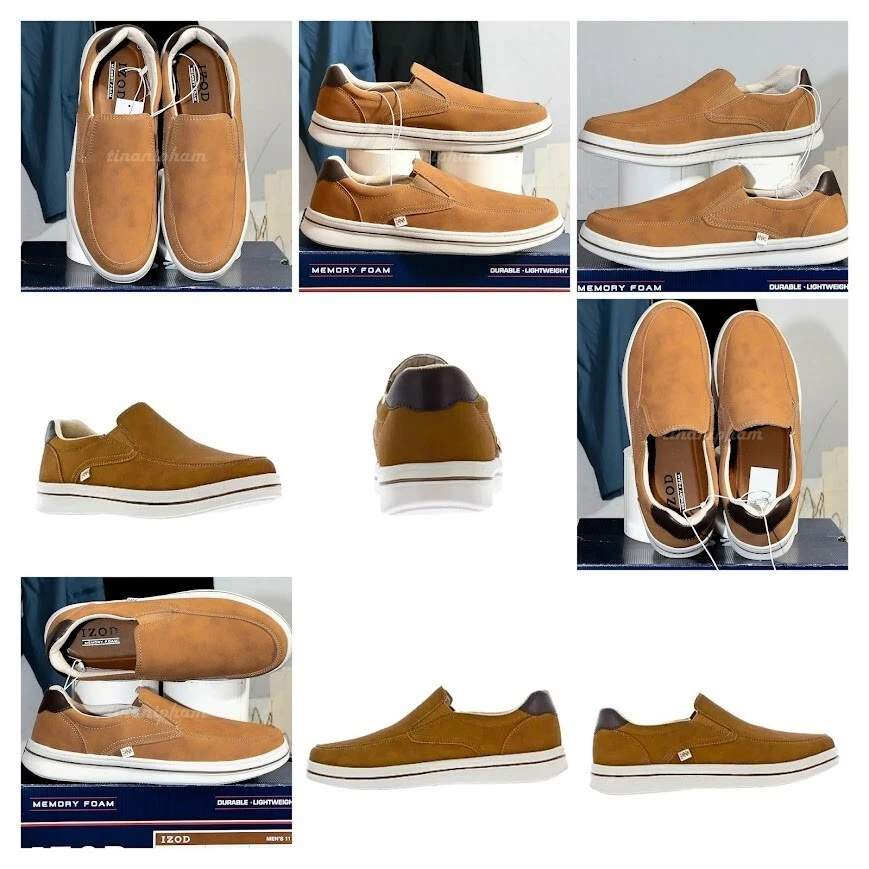 IZOD Barlow Casual Memory Foam Slip On Shoes