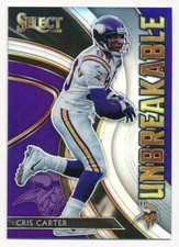 2020 Select CRIS CARTER Unbreakable Silver prizm #U24 *Vikings* NRMT-MT+