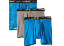 Hanes 254706 Kids Boys' 4-Way Stretch Boxer Briefs Underwear 3-Pack Size M 3464