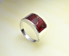 Bernstein Ring Silber 925 Sterlingsilber 17 - 25,5 mm massiv Damen Herren 7c12