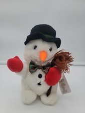 Russ Berrie Christmas Lil Softies Mr. Chatters Snowman Plush Stuffed Frosty 6"