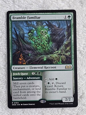MTG Bramble Familiar - Wilds of Eldraine (WOE) #164 Magic Card Rare Near  Mint | eBay