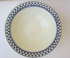 Adams China Brentwood 6-3/8" Rimmed Cereal Bowl English Ironstone Blue Shamrocks