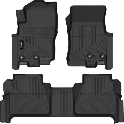 Floor Mats Waterproof For Nissan Frontier Crew Cab 2022-2025 TPE Rubber Liners