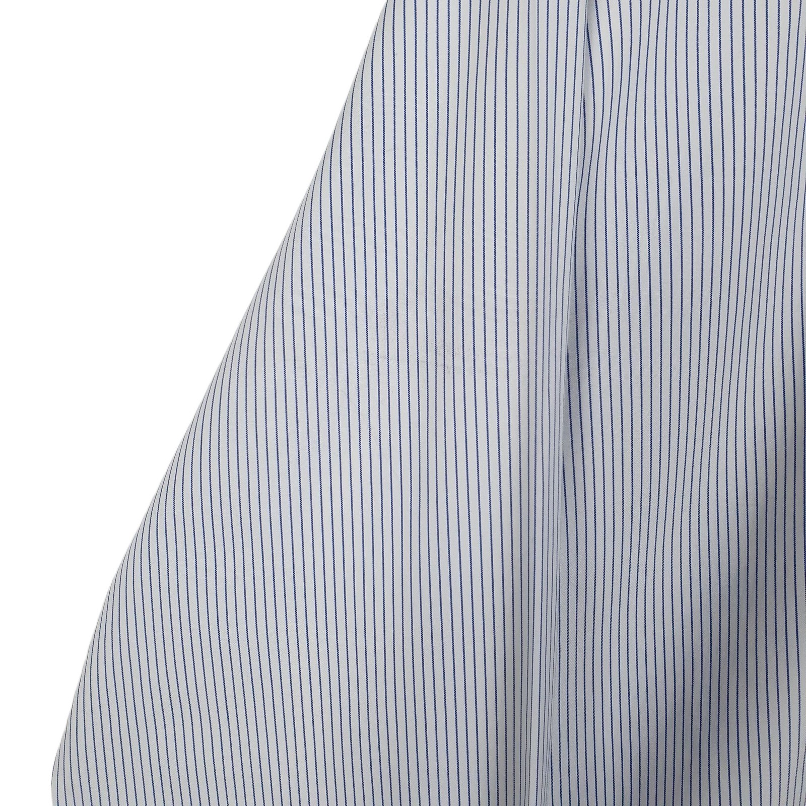 L.L.BEAN White Striped Shirt Long Sleeve Casual Cotton Mens XL image 4