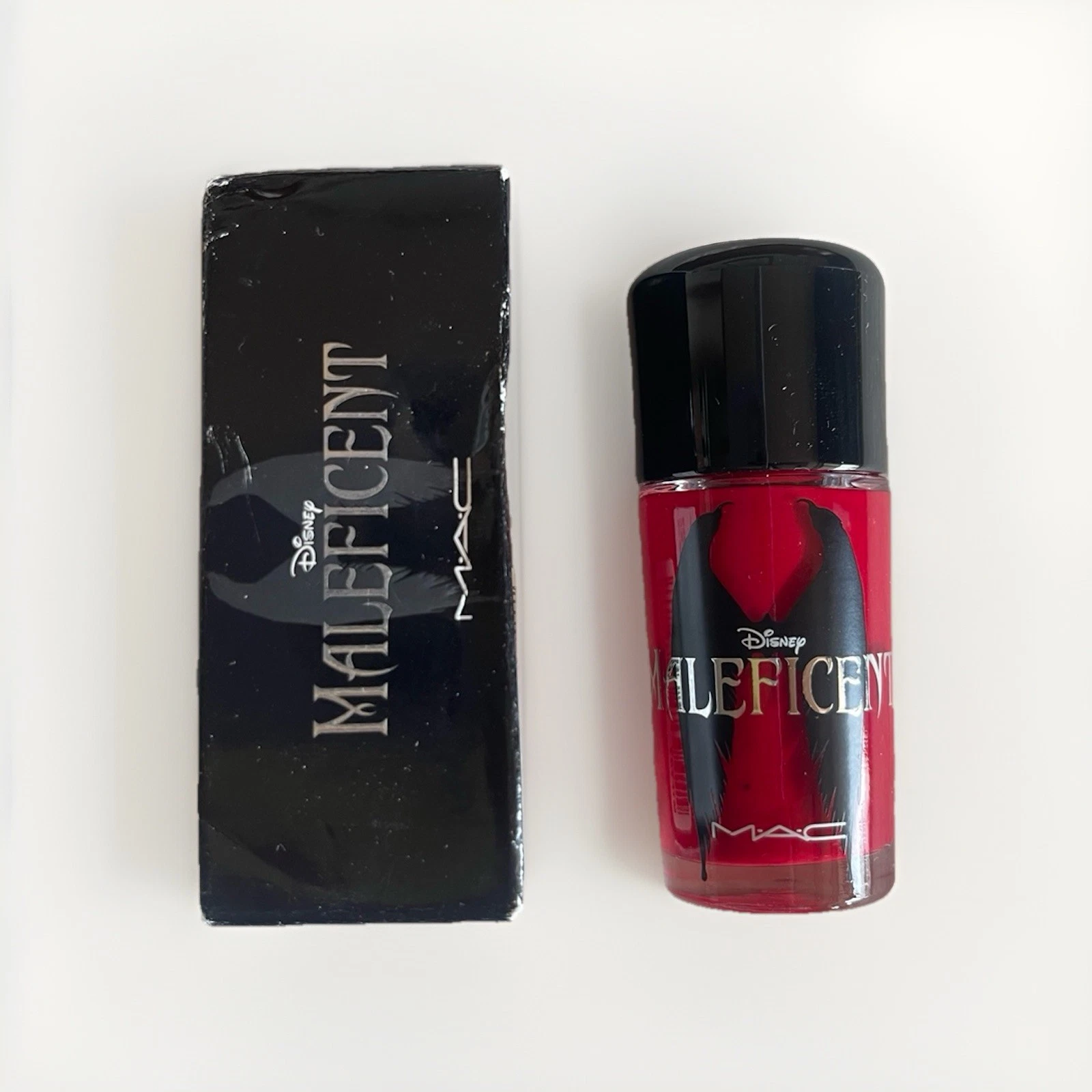 MAC Disney Maleficent Collection Nail Lacquer Flaming Rose Red Polish Enamel