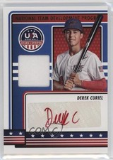 2023 USA Baseball Stars & Stripes Materials Derek Curiel (Red Ink) Auto 0j81