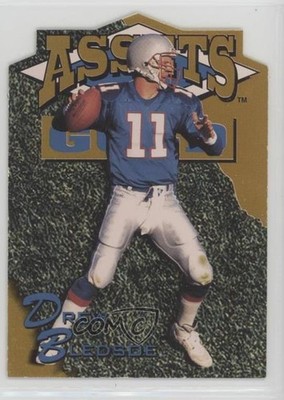 1995 Classic Assets Gold Die-Cuts Gold Drew Bledsoe #GDC16 2u3