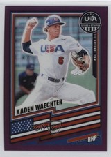 2026 Panini Stars & Stripes Prizm Purple Prizm 109/199 Kaden Waechter #192 0xr1